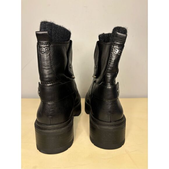 Sam Edelman Black Chunky Ankle Boots - Picture 6 of 9